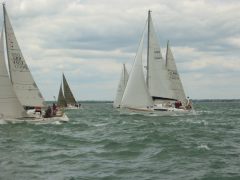 Eastern solent: GBR4503, GBR7750R (Spirit of St George, Elan 333, Class 3A), GBR5913T, GBR1582L, GBR7505T all started before OMK, 2010 Round the Island race