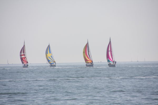 Leaders under spinnaker