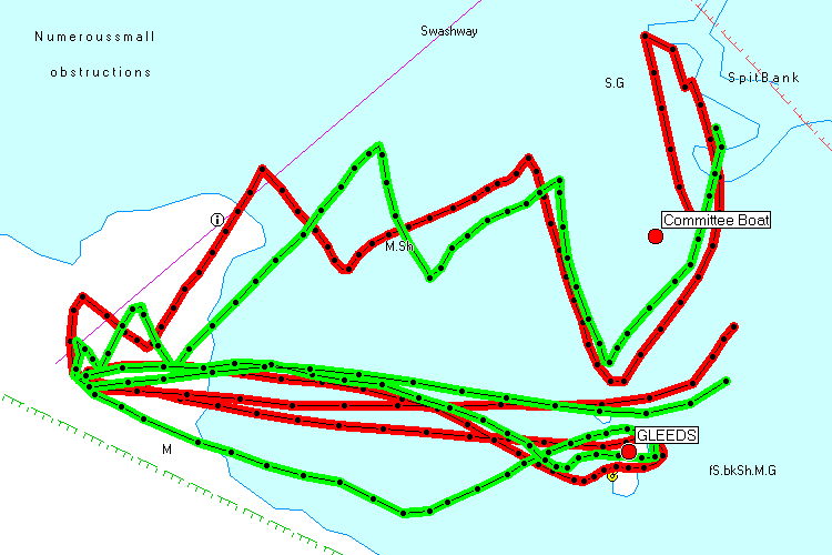 One More Knot's race 10 GPS plot