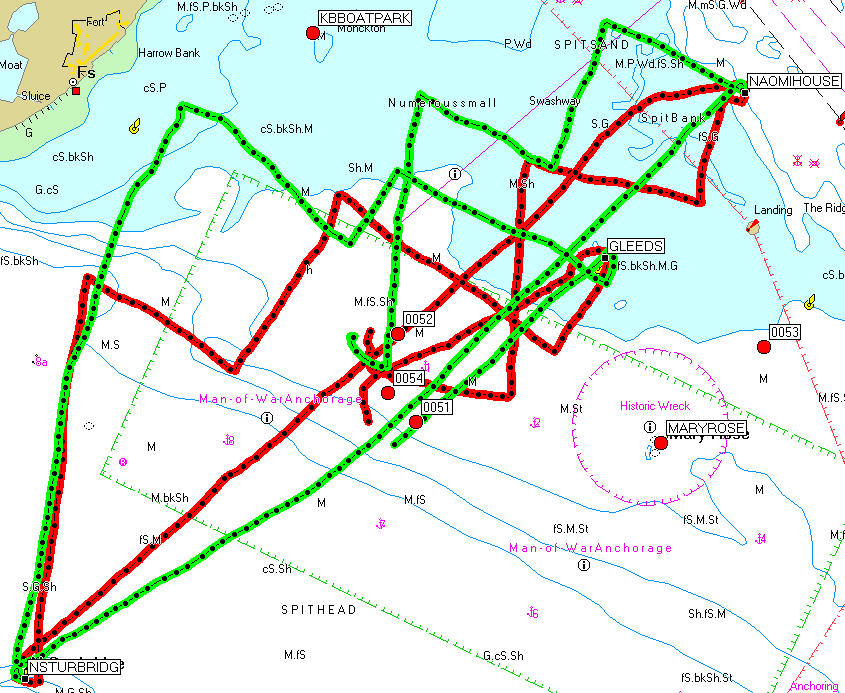 One More Knot's race 3 GPS plot