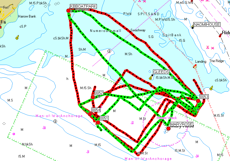 One More Knot's race 4 GPS plot