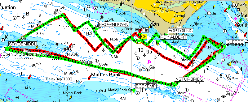 One More Knot's race 6 GPS plot