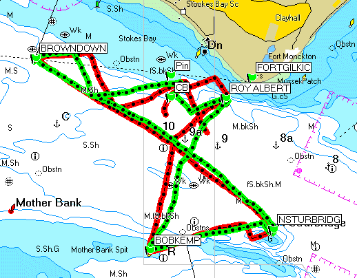 One More Knot's race 7 GPS plot