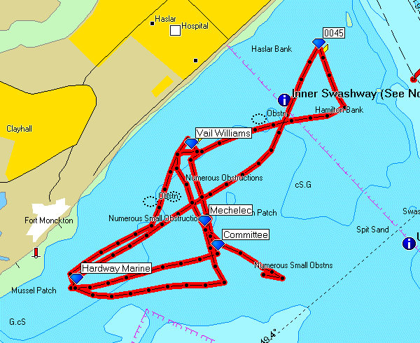 One More Knot's race 3 GPS plot