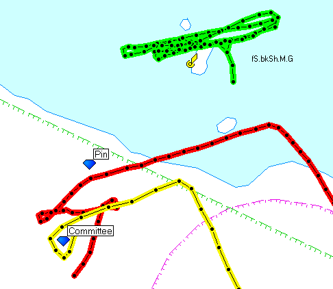 One More Knot's practice starts GPS plot