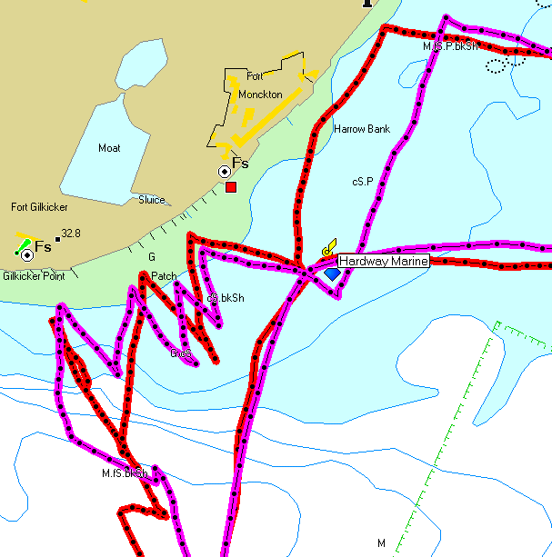 Race 8 GPS plot from Gilkicker